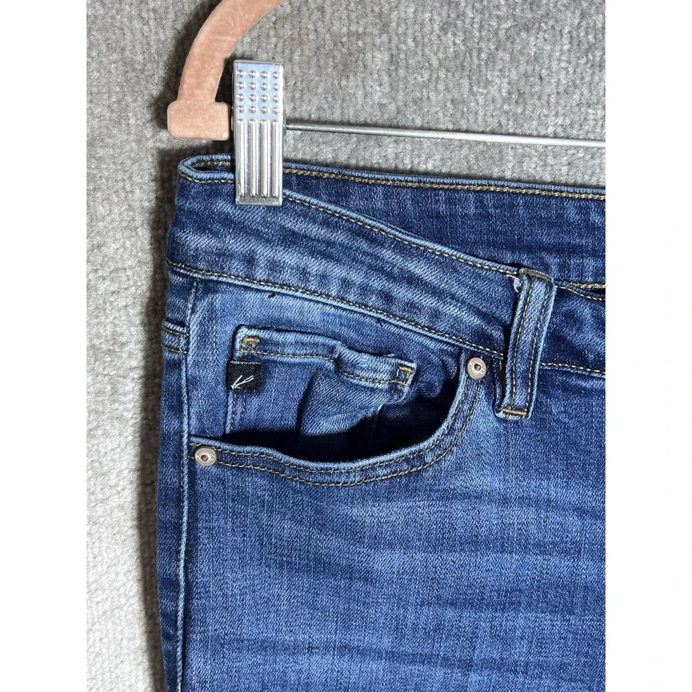 KanCan Stevie Ankle Skinny Jeans Juniors Size 13/30 Distressed Cuffed Mid Rise